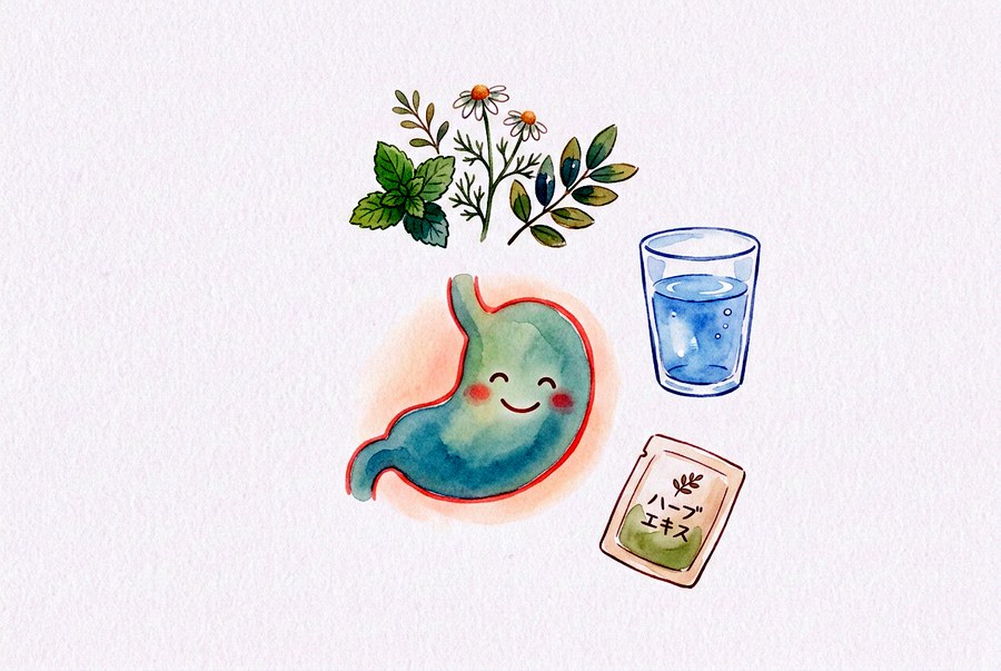 市販薬・漢方の水彩イラスト