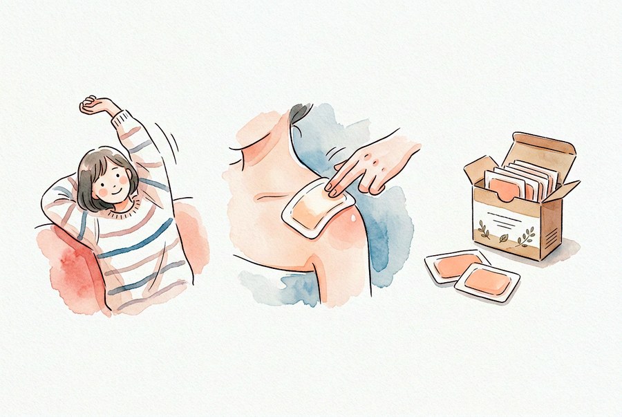 皮膚・目の水彩イラスト