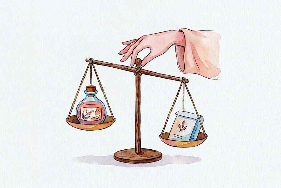 市販薬・漢方の水彩イラスト